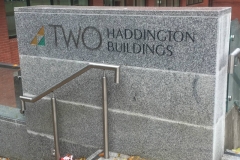 free standing signage at two haddington-w800