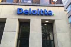 built up letter deloitte signage-w800